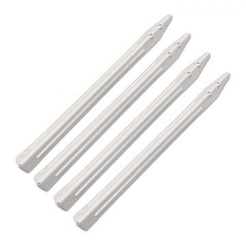 30.5" Sky White Powder Coated Ribbed Legs - Set of 4